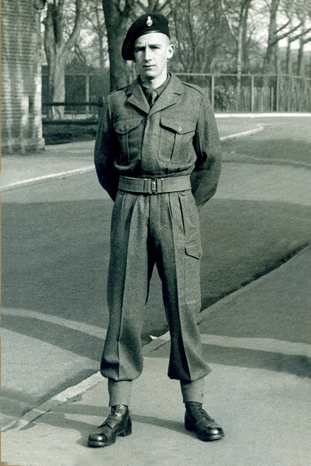 Kenneth Claybrough undertaking his National Service<br>Longtown Garrison, Carlisle (1954)